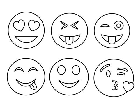 emoji coloring page|Emoji Coloring Pages